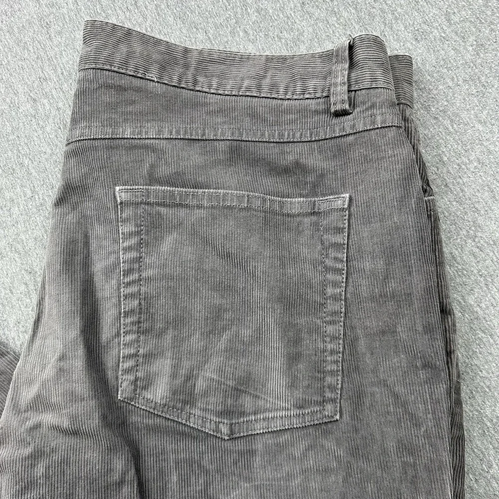 Brooks Brothers Pants Mens 36X30 Gray Corduroy Cotton Flat Front‎